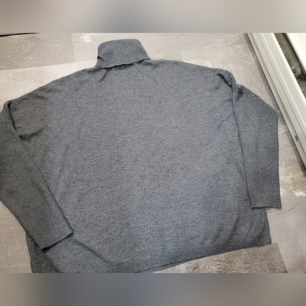 Grace & Mila Paris Turtleneck Sweater. Wool Blend. Grey. Women S / M. - Picture 2 of 10